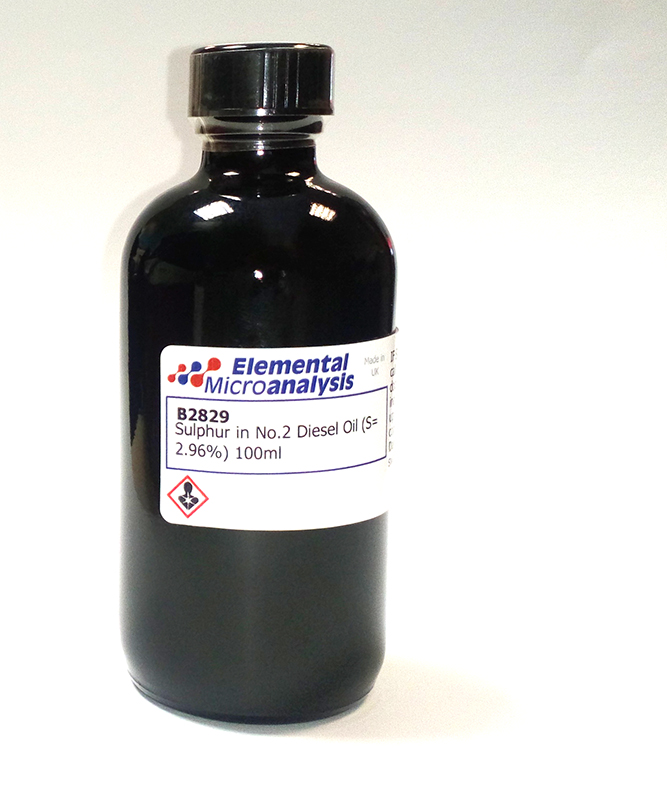 Sulphur in No.2 Diesel Oil (S= 2.96%) 100ml

DISCONTINUED